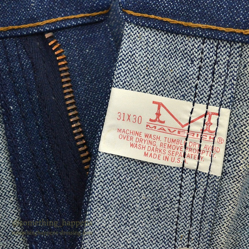 ~1970's DEADSTOCK MAVERICK 44MWZ DENIM PANTS ... W31/L30