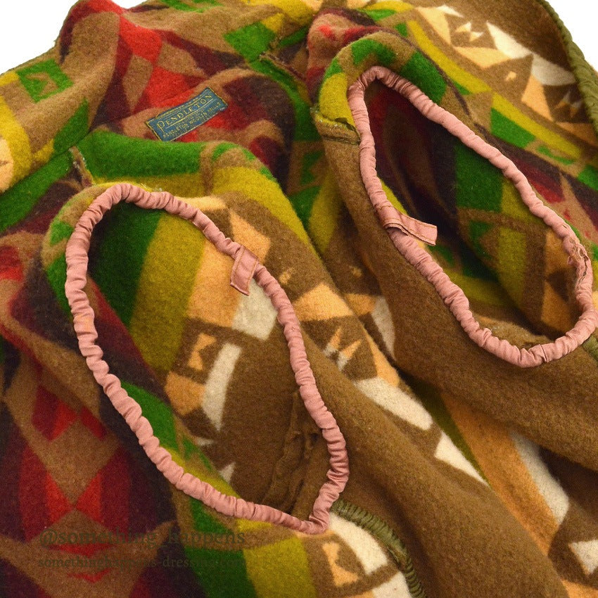1920's PENDLETON INDIAN BLANKET COAT CHIEF BROWN ...