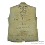 1940's~ U.S.M.C. P-41 MEMORABILIA HAND DROWING HBT UTILITY COAT CUT OFF ...