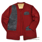 1960's PAUL GRAF SHOOTING ZIP UP WOOL CARDIGAN DARK RED... 44