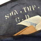 ~1940's AMERICAN RED CROSS DENIM SHOULDER DITTY BAG...