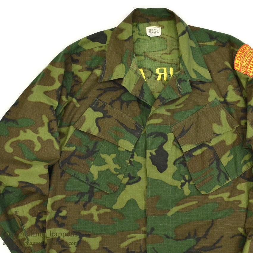 1960's USAF ERDL OKINAWA EMBROIDERY JUNGLE FATIGUE JACKET... ML