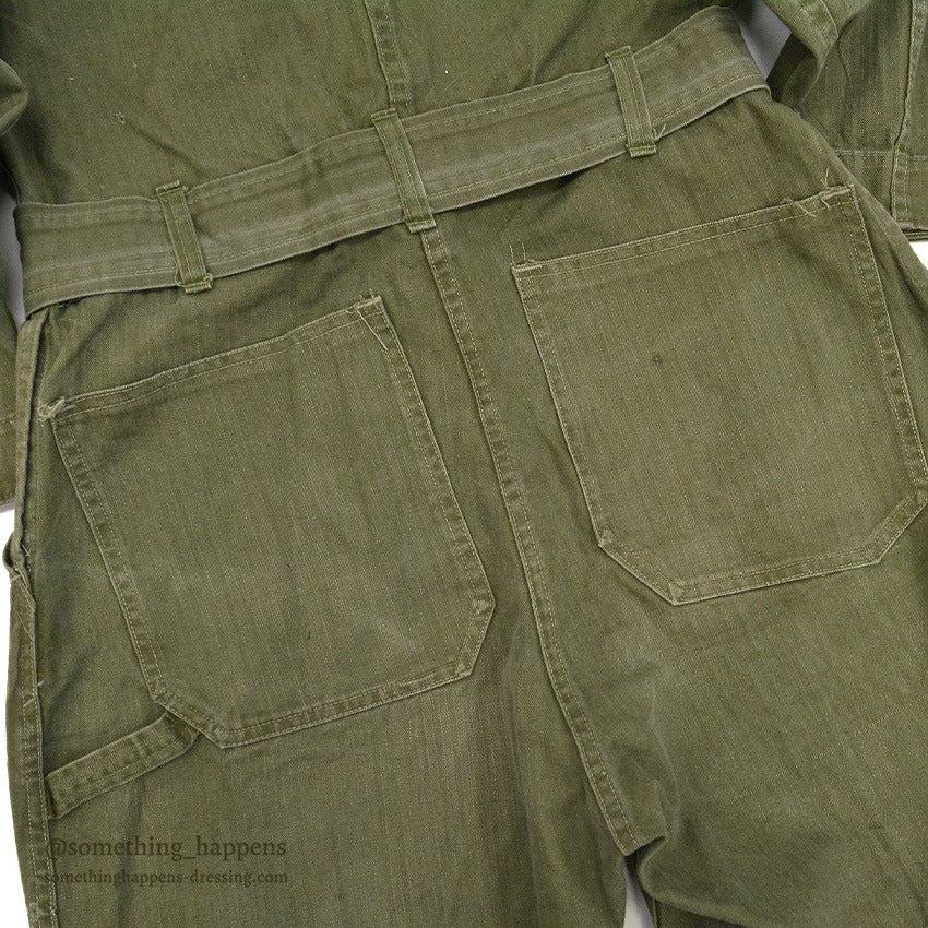 1940s WW2 HBT COVERALL...