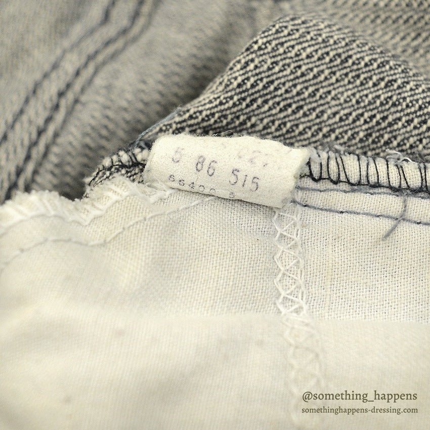 1980's Levi's 505 BLACK STRIPE DENIM PANTS... W36/L28