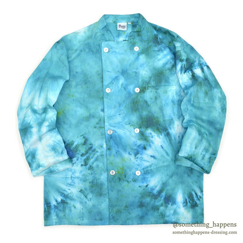 RED THE UNIFORM TAILOR TIE DYE CHEF JACKET...L