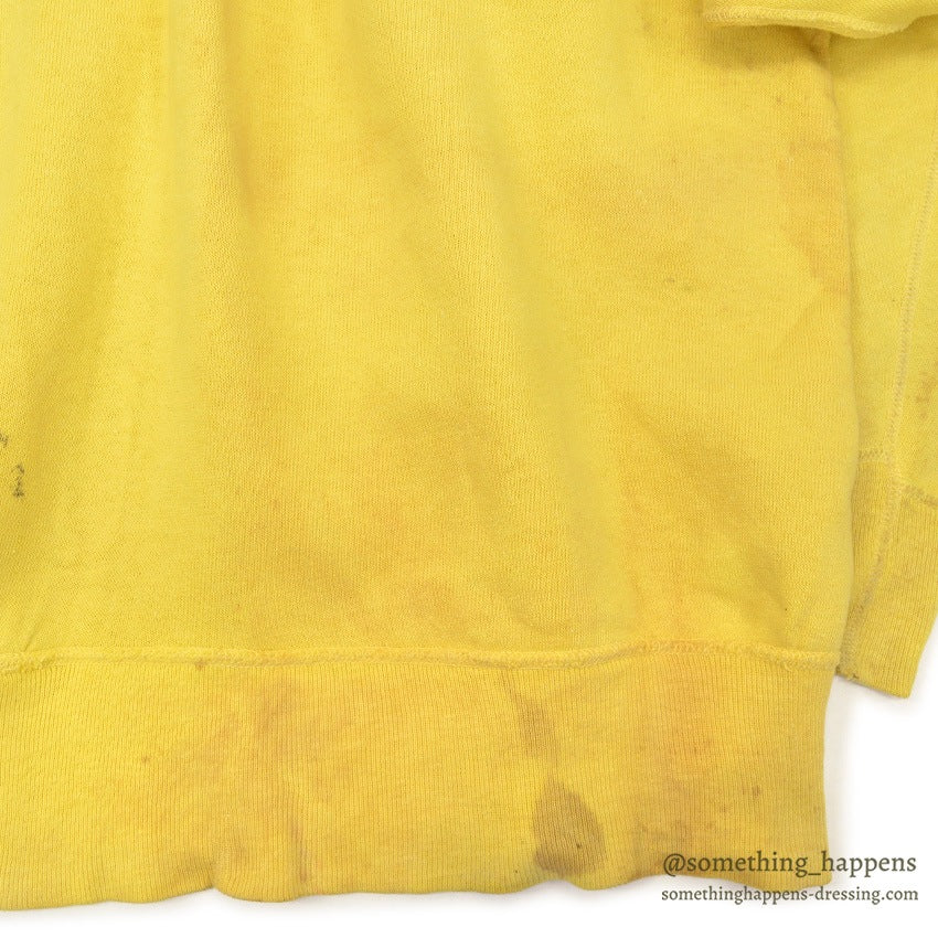 1960's YELLOW BLANK SWEAT SHIRT...
