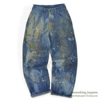 1940's U.S.NAVY WW2 DENIM TROUSERS PAINT SPLATTER/FADED ... W30/L30