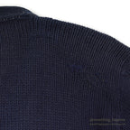 1930's~ OLD DARK NAVY KNIT WOOL SWEATER / FADED...