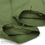 1960's DEADSTOCK U.S.ARMY JUNGLE FATIGUE PANTS / 3RD NON-RIP ... L-R