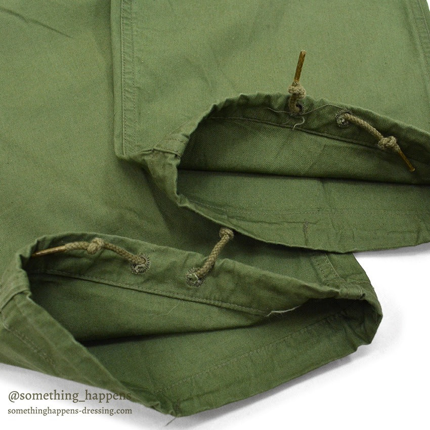 1960's DEADSTOCK U.S.ARMY JUNGLE FATIGUE PANTS / 3RD NON-RIP ... L-R