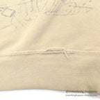 1960's MIGHTY MUSTANG HAND DRAWING SWEAT SHIRT...