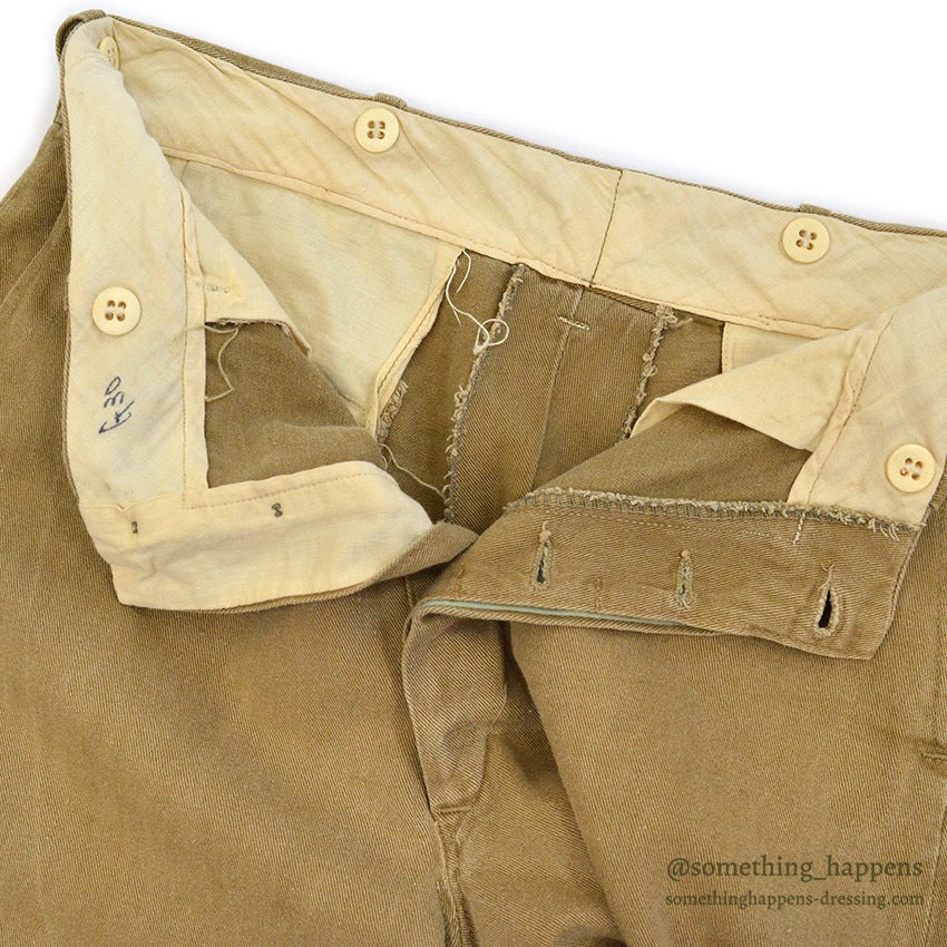 1940's Lee BROWN TWILL WORK PANTS ... W31/L32
