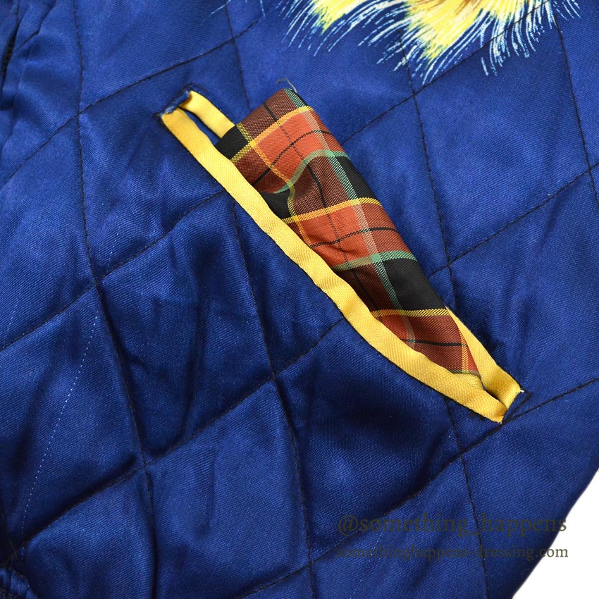 1940s- JAPAN SOUVENIR JACKET PRINTED TIGER HEAD Printed Sukajan Jacket...