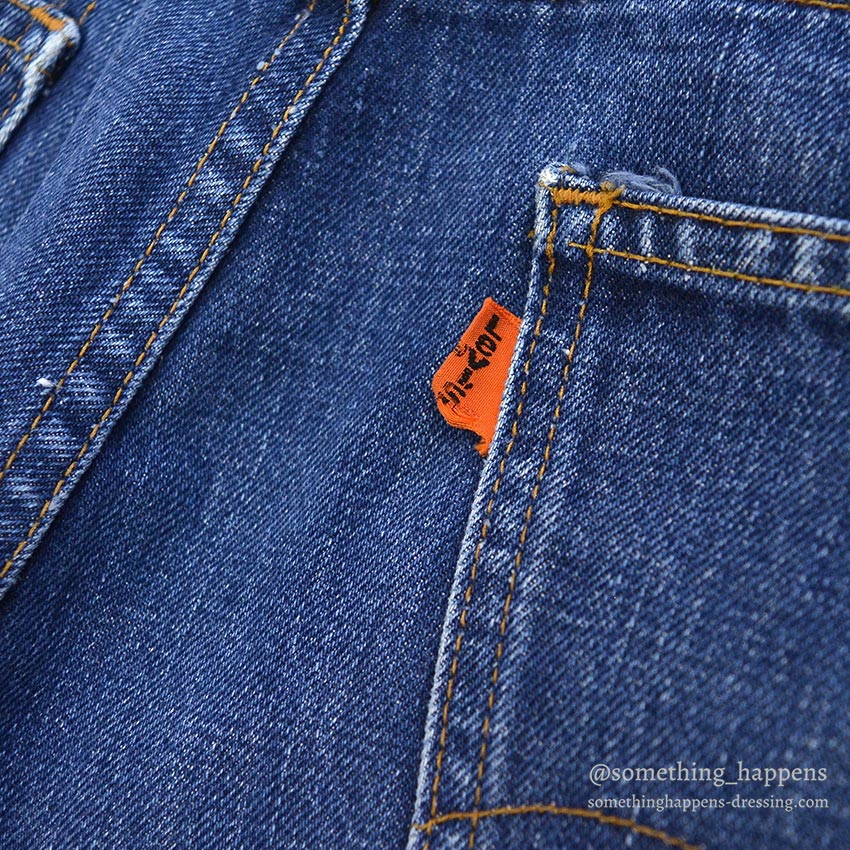 1970's Levi's 646 DENIM PANTS / SLIM MODIFIED ... W33/L30