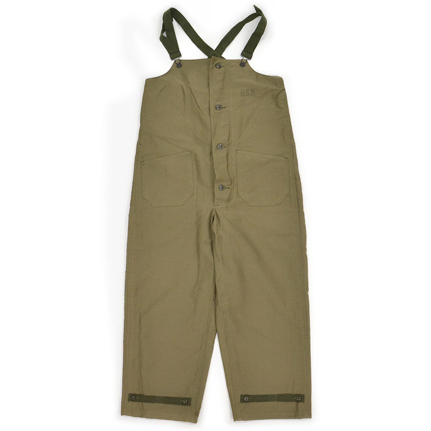 ~1950's DEADSTOCK USNAVY N-1 DECK BIB OVERALL ... SMALL