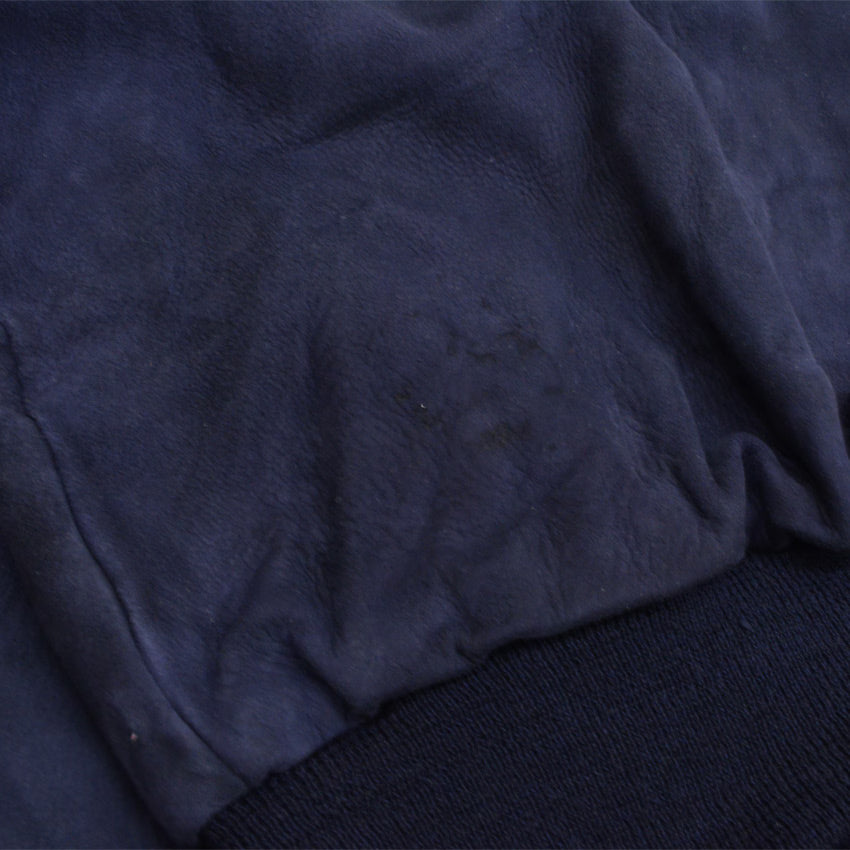 50's 'Monarch' Blue Nubuck Leather Jacket...