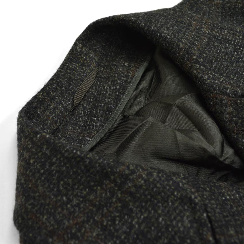 50's Deadstock PENNEYS Black Plaid Wool Coat...