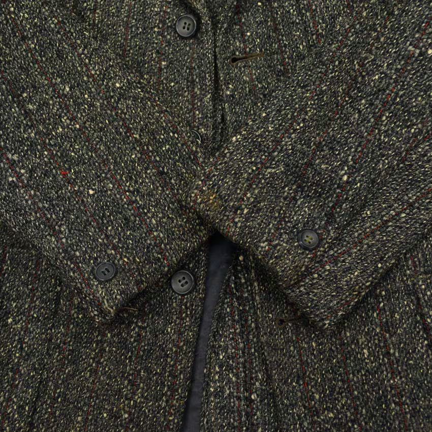 1950s University Town Salt and Pepper Wool Tailored Jacket...