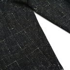 70's COTLER Fleck Pattern Black Wool Slacks...