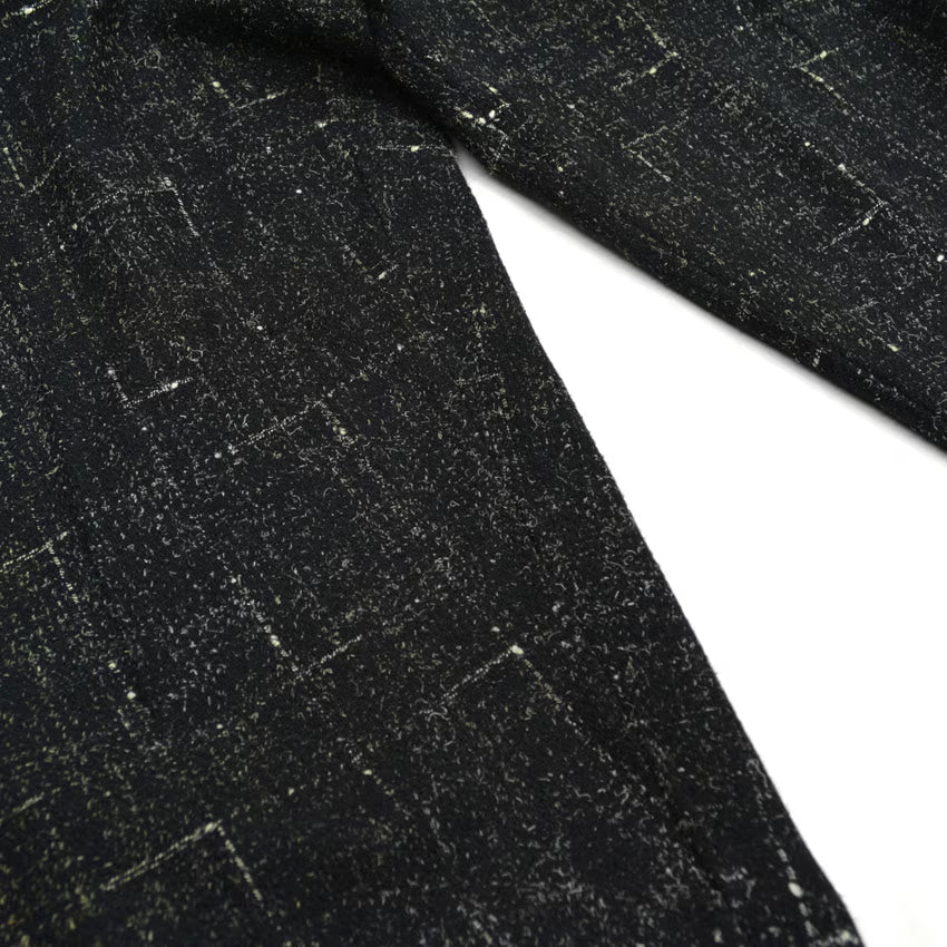 70's COTLER Fleck Pattern Black Wool Slacks...