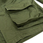 80's- FRONTLINE Civilian All-Cotton BDU Jacket OD ... MR