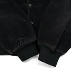 90's K-BRAND BLACK PLAIN CORDUROY JACKET...XL