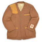 60's david church No Collar Gabardine Shooting Jacket...