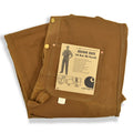 1970's DEADSTOCK CARHARTT BROWN DUCK DOUBLE KNEE OVERALL... W36 L28
