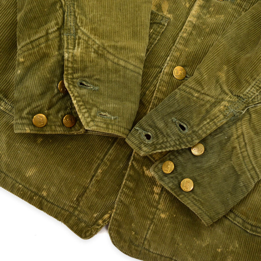 1970's Lee Green Corduroy Boa Lining Coverall...