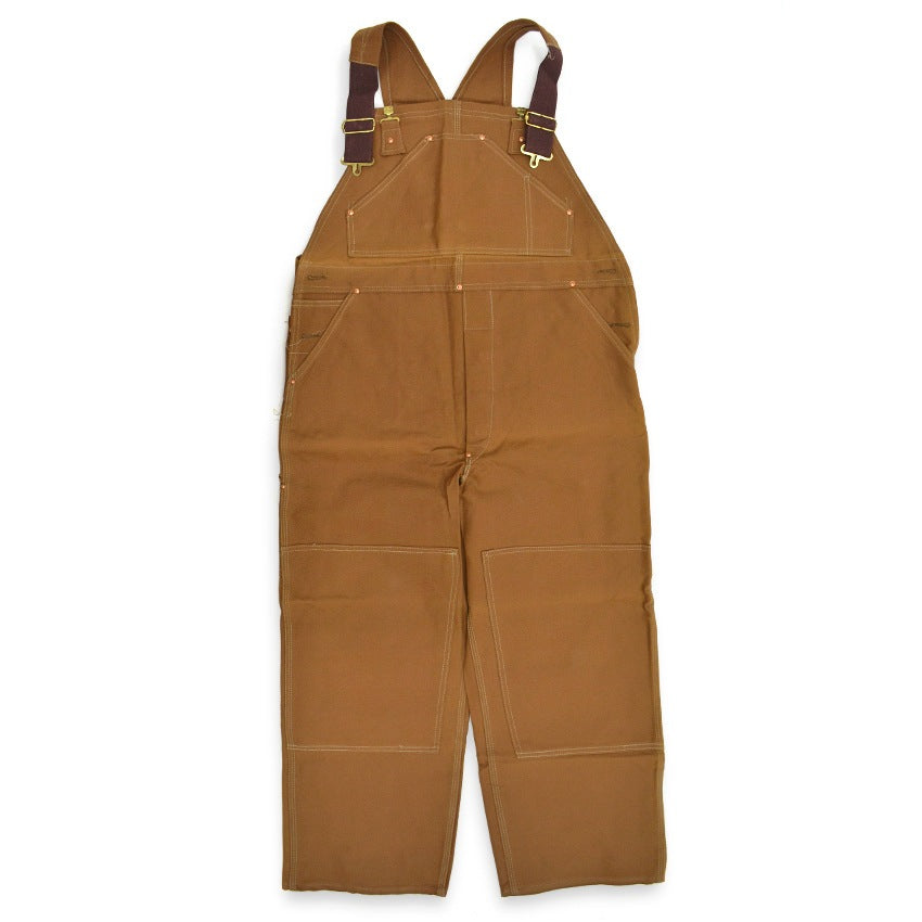 1970's Deadstock CARHARTT BROWN DUCK DOUBLE KNEE OVERALL...W38 L28