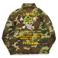 ~1970's USMC VIETNAM WAR SKULL EMBROIDERY TOUR JACKET...