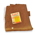 1950's DEADSTOCK CARHARTT BROWN DUCK DOUBLE KNEE OVERALL... W42 L32