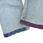 1960's Lee 101-Z HIPPIE ART PATCHWORK DENIM PANTS... W32 L30