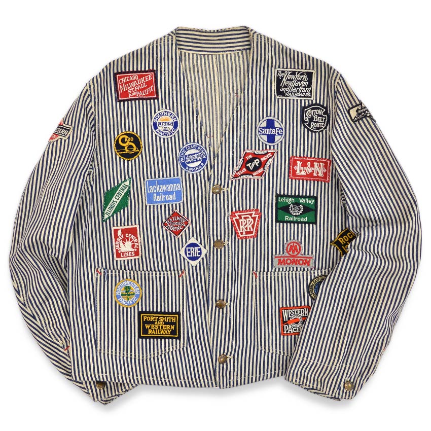 〜1950's EXPRESS STRIPE RAILROAD MEMORIAL ENGINEERS JACKET ...