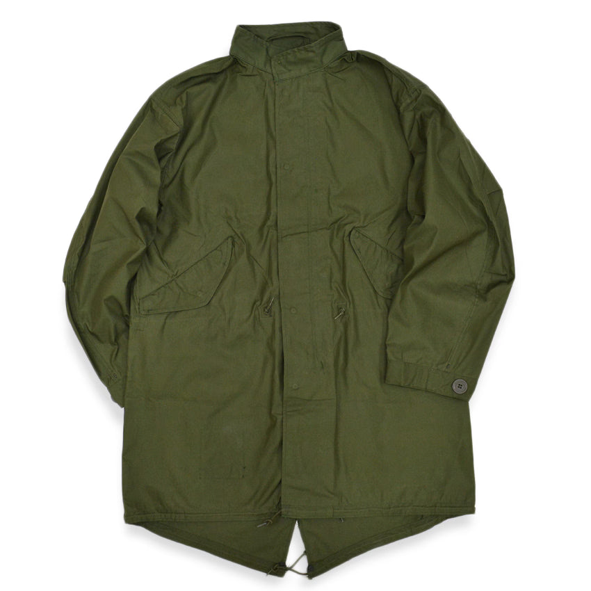 1970s Deadstock US Army Parka, Men's, M-65, Aluminum Zipper... X-Small