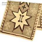 c.1920's NAVAJO RUG VALLERO STARS AND SPIDER WOMEN CROSSES ... 151cm/80cm