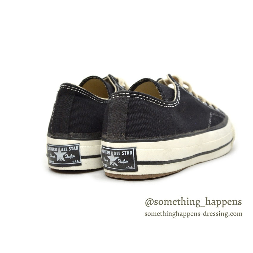 1970's DEADSTOCK CONVERSE CHUCK TAYLOR LO BLACK OX... 7