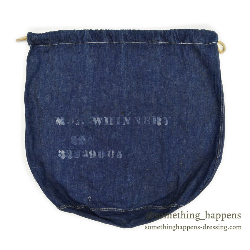 1940's U.S.ARMY WW2 DENIM LAUNDRY BAG STENCIL ...