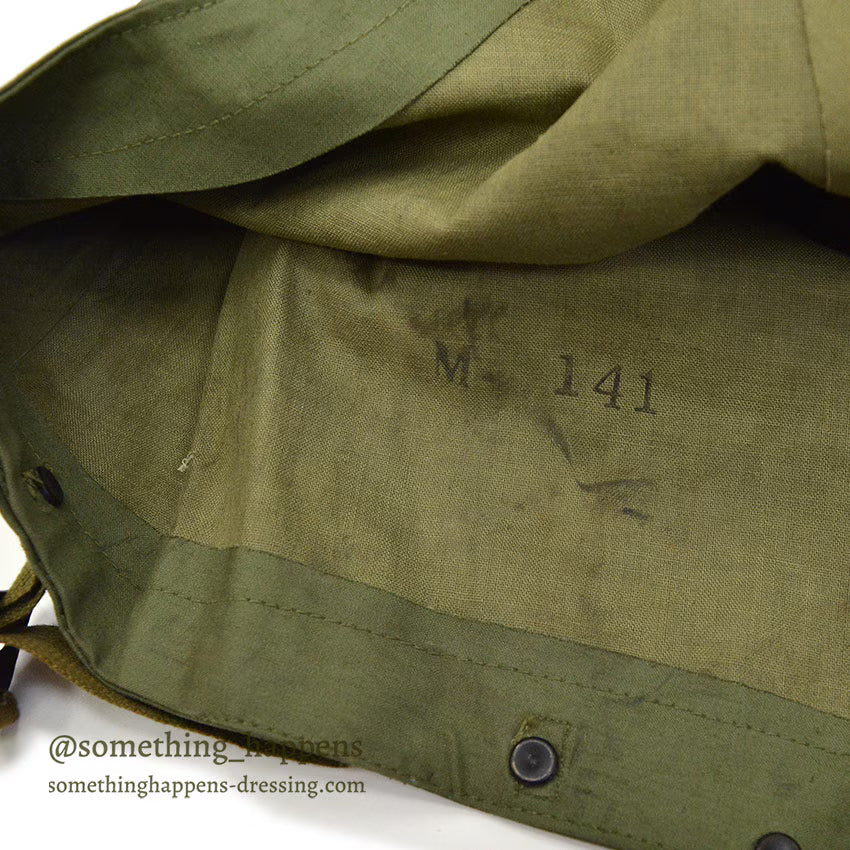 1940's USNAVY WW2 RAIN BIB OVERALL STENCIL... MEDIUM