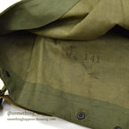 1940's USNAVY WW2 RAIN BIB OVERALL STENCIL... MEDIUM
