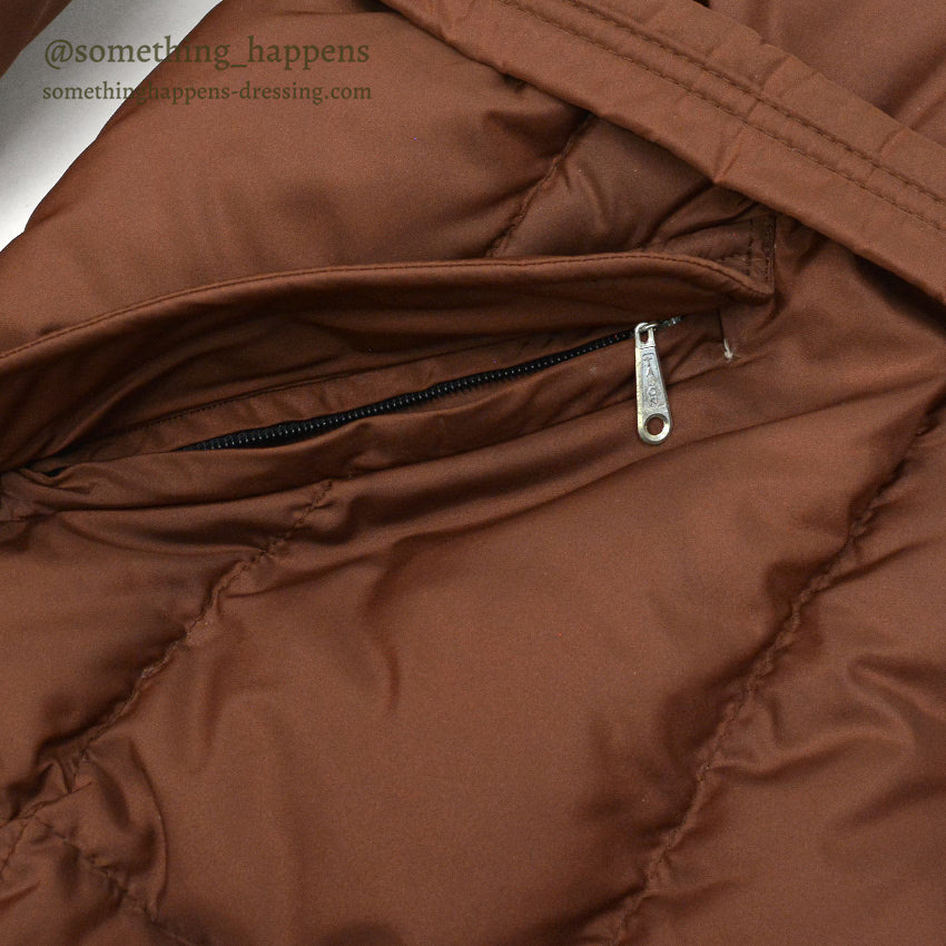 1970's GERRY DOWN SLOPE COAT BROWN... L