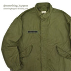 1970's USARMY M-65 PARKA, EXTREME COLD WEATHER STENCIL ON THE BACK... MR