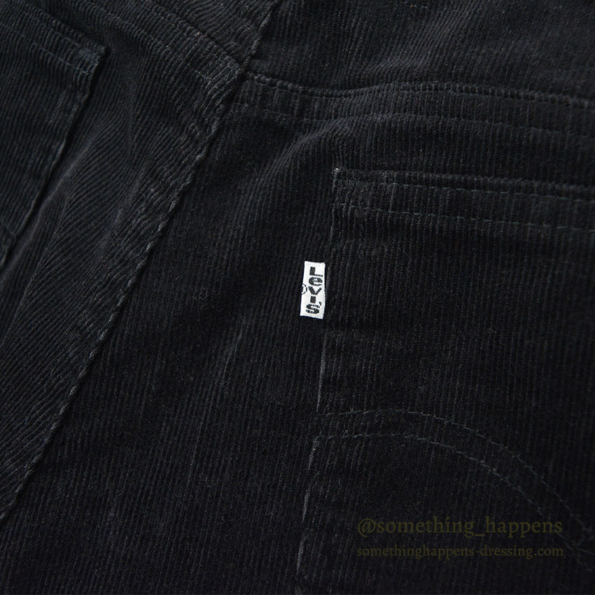 1990's Levi's 517 BOOT CUT CORDUROY PANTS BLACK MINT... W34/L34