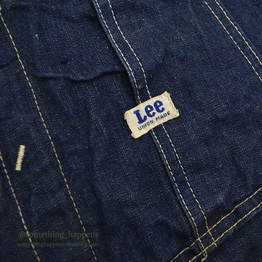 1950's Lee 91-SB DENIM OVERALL DARK ... W37/L30