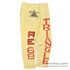 1960's PURDUE UNIVERSITY SENIOR CORDS HAND PAINTED PANTS TRIANGLE... W31/L30