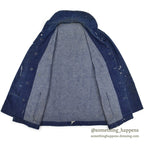 1940's U.S.NAVY WWII SHAWL COLLAR DENIM JACKET PAINTED ...