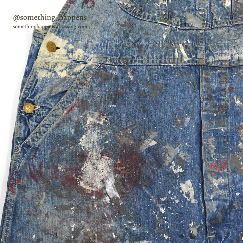 1970's Lee 91-SB JELT DENIM FARMER OVERALL ... W42/L27