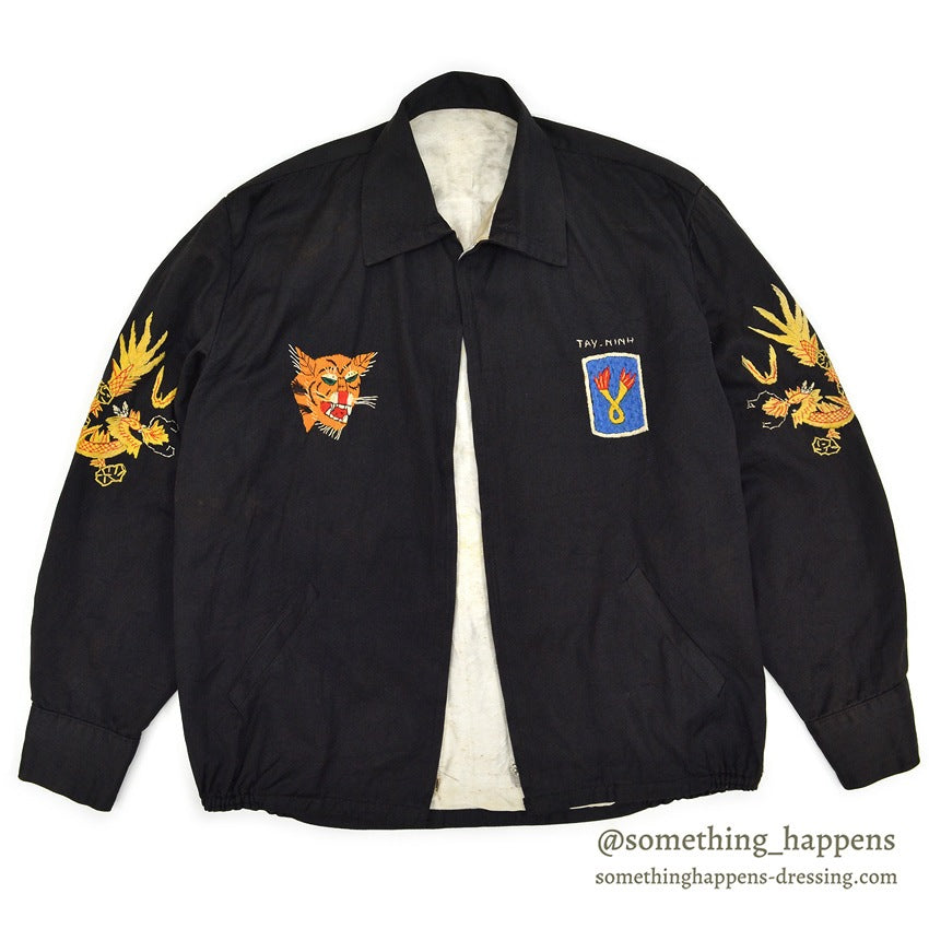 1960s VIETNAM SOUVENIR JACKET (Vietnamese souvenir jacket) 196th LIB...