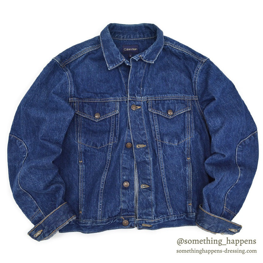 1980's CALVIN KLAIN DESIGNED DENIM JACKET... L