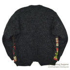 1990's~ LEATHER & KILIM PRODUCT BY SAO WOOL CARDIGAN...